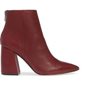 Vince Camino Red Leather Booties